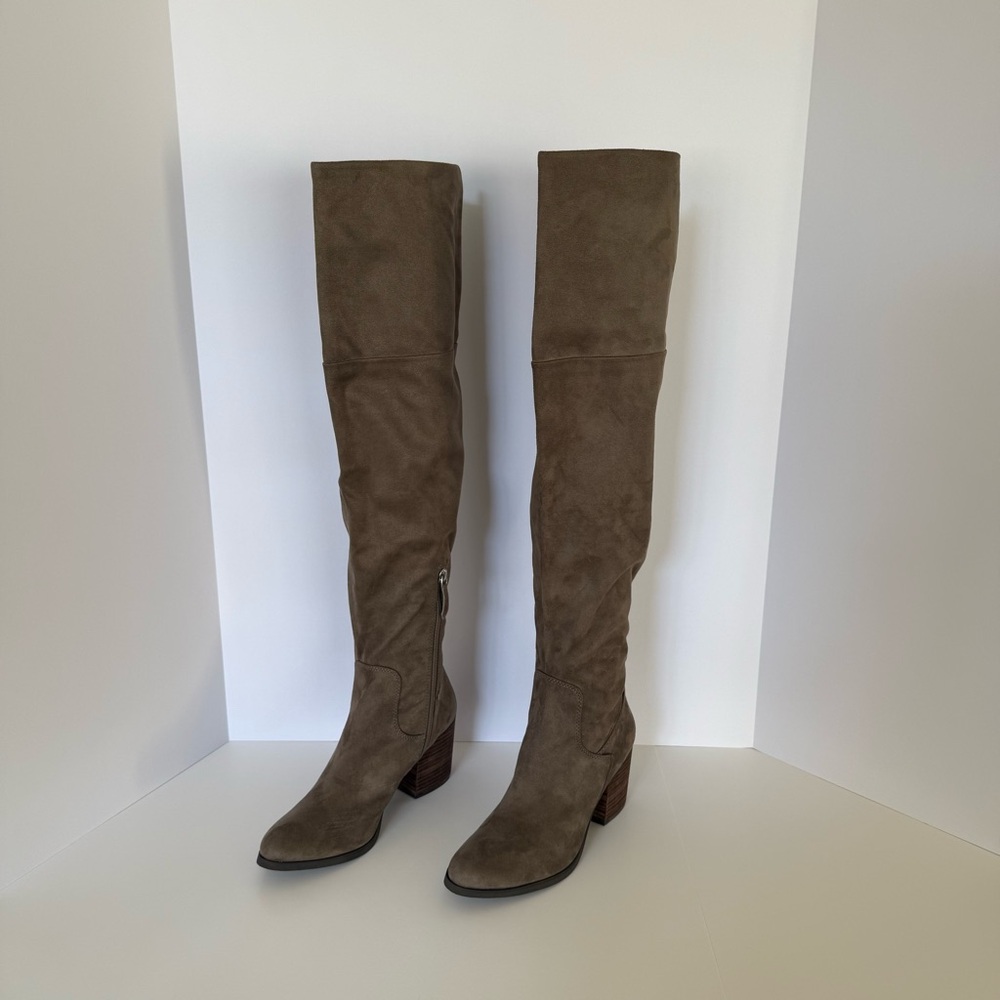 BP Elegant Taupe Over the Knee Boots